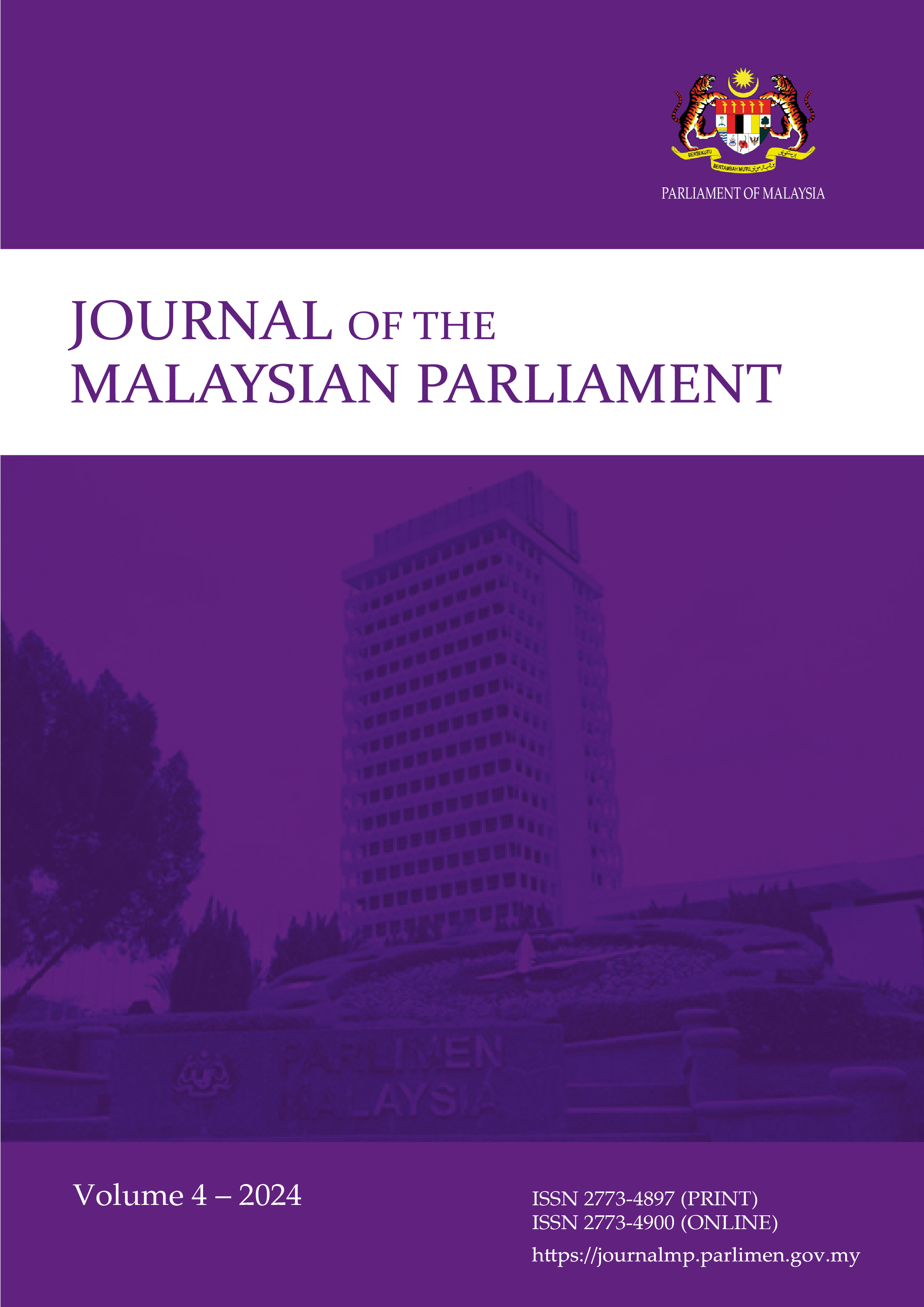 					View Vol. 4 (2024): Journal of the Malaysian Parliament
				